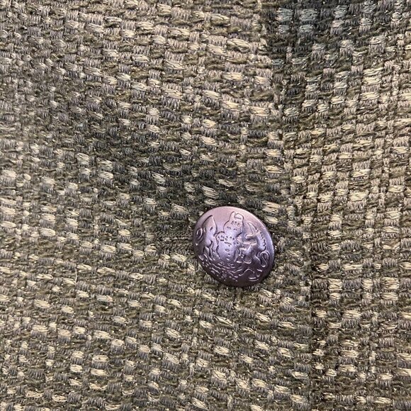 Coldwater Creek Green Tweed Blazer Jacket Womens 18 Academia Holiday Christmas - Picture 11 of 16